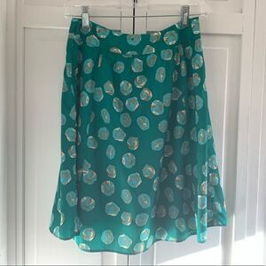 The Limited Green Polka Dot Skirt
